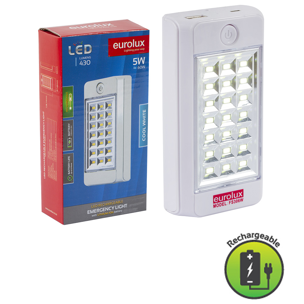 FS306W 5W LED Rechargeable Emergency Light