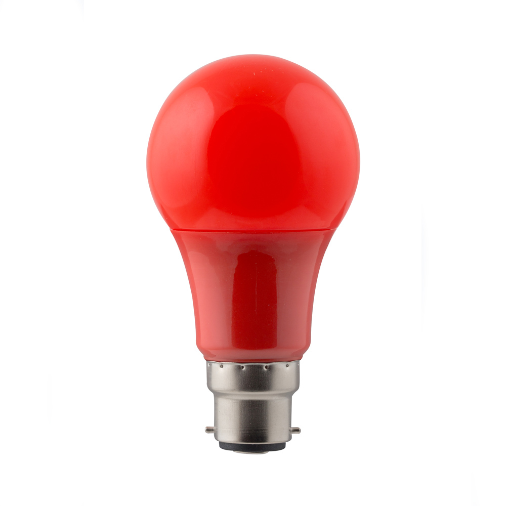 G434RDL LED A60 7W LAMP RED B22